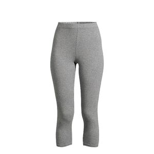 Gray High-Waisted Cropped Leggings, Nwot.